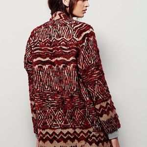 Free People red jacket size M NWT